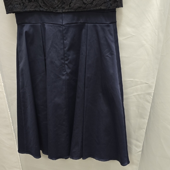 Adrianna Papell Navy Lace Dress - Picture 7 of 11